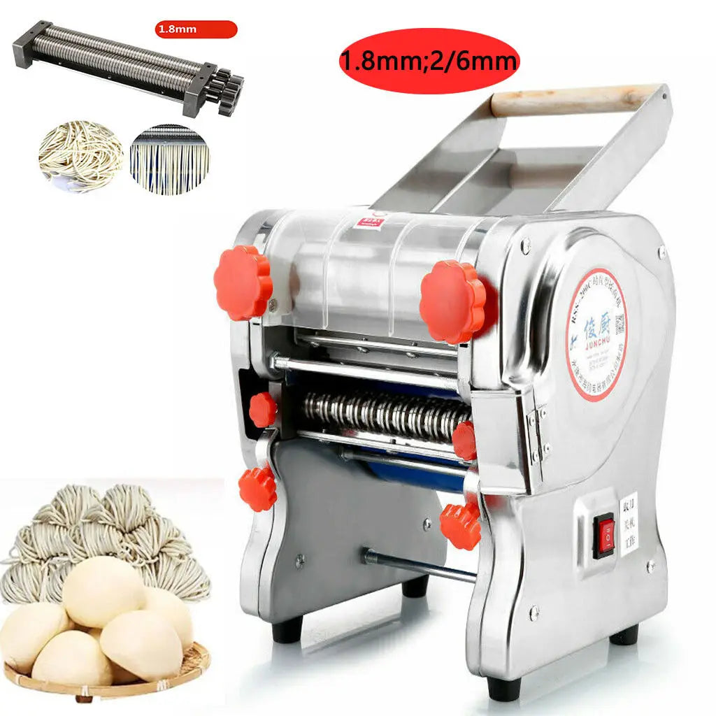Hign-Concerned 550W Electric Pasta Maker Noodle Machine Full Stainless Steel