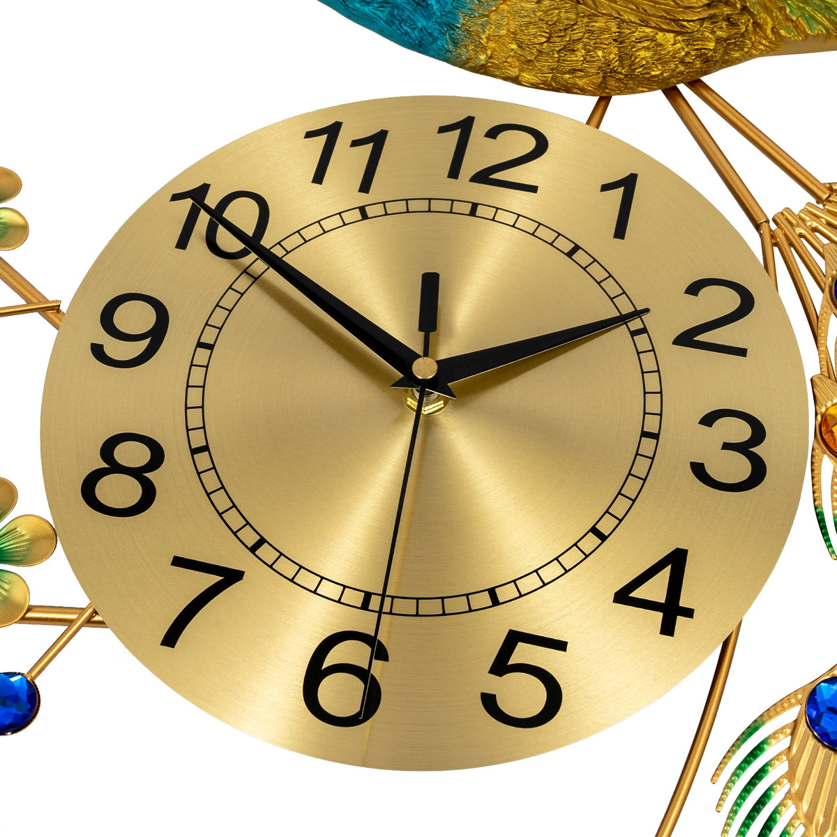 Peacock Wall Clock Wall Decor Digital Clock Modern Art Living rooms Decoration Exquisite Gift