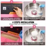 SucceBuy Electric Cotton Candy Machine Commercial Floss Maker Stainless Steel Bowl Sugar Scoop and Drawer for Birthday Party