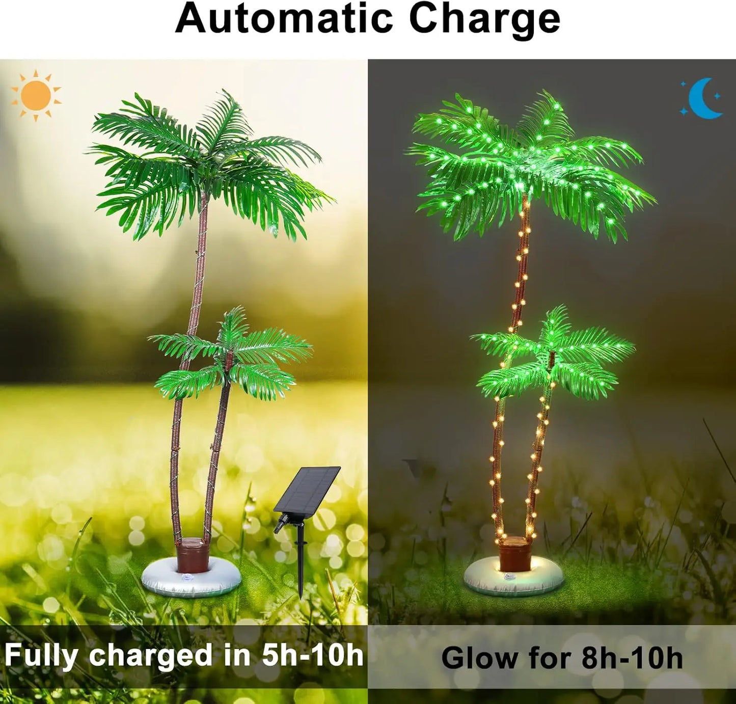 Bar, swimming pool, deck, outdoor decoration, courtyard, tropical party, Christmas with LED artificial fake tree lights