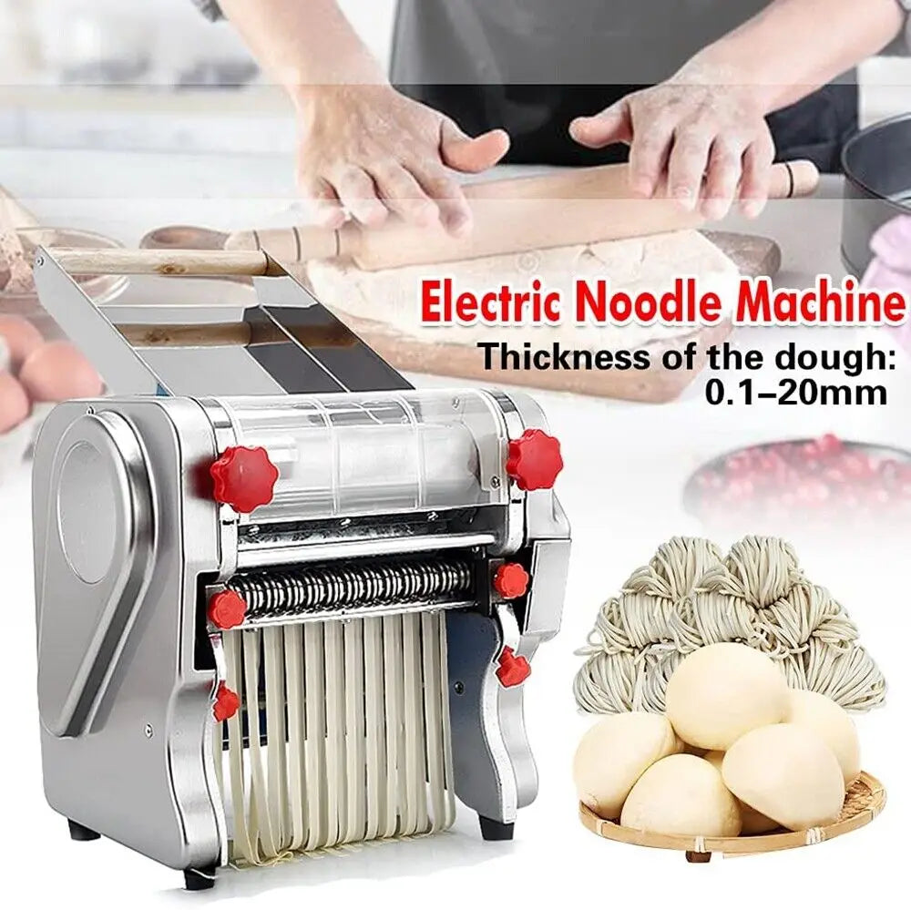 Hign-Concerned 550W Electric Pasta Maker Noodle Machine Full Stainless Steel