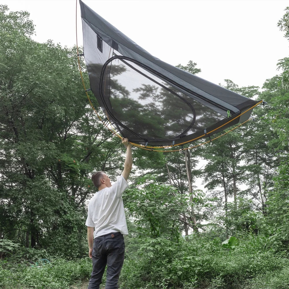 Night Cat 2-Persons Backpacking Tent: Waterproof Lightweight Camping Tent for Two People Hiking Outdoor Mountain with Aluminum Poles and Rainfly