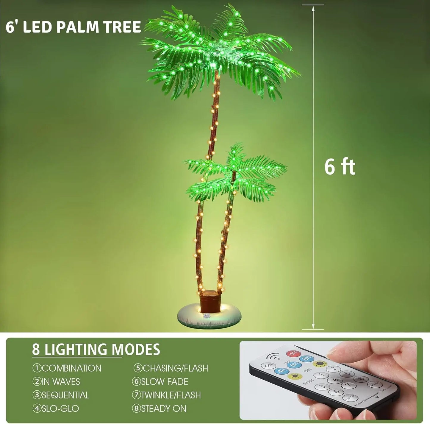 Bar, swimming pool, deck, outdoor decoration, courtyard, tropical party, Christmas with LED artificial fake tree lights