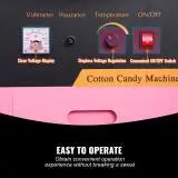 SucceBuy Electric Cotton Candy Machine Commercial Floss Maker Stainless Steel Bowl Sugar Scoop and Drawer for Birthday Party
