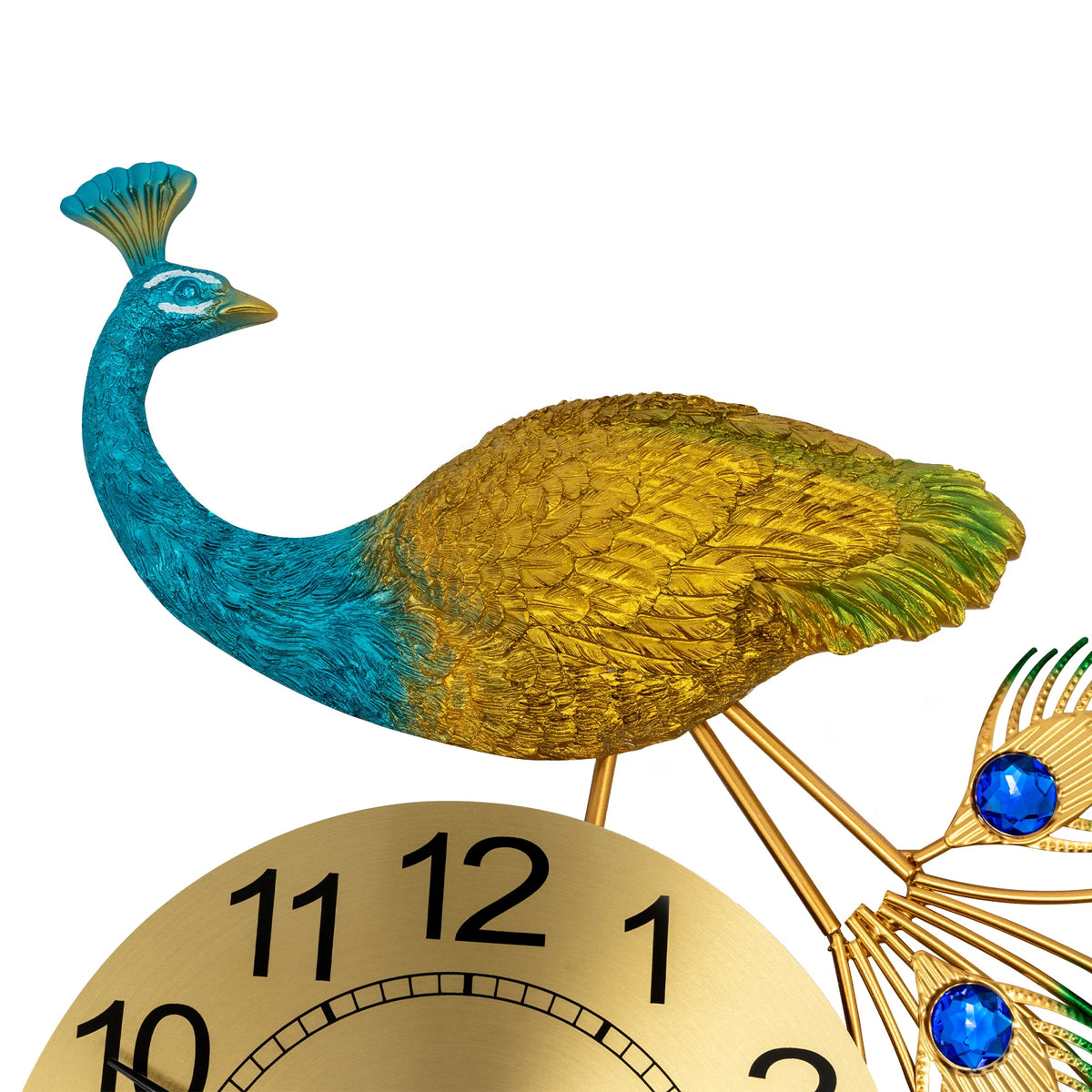 Peacock Wall Clock Wall Decor Digital Clock Modern Art Living rooms Decoration Exquisite Gift