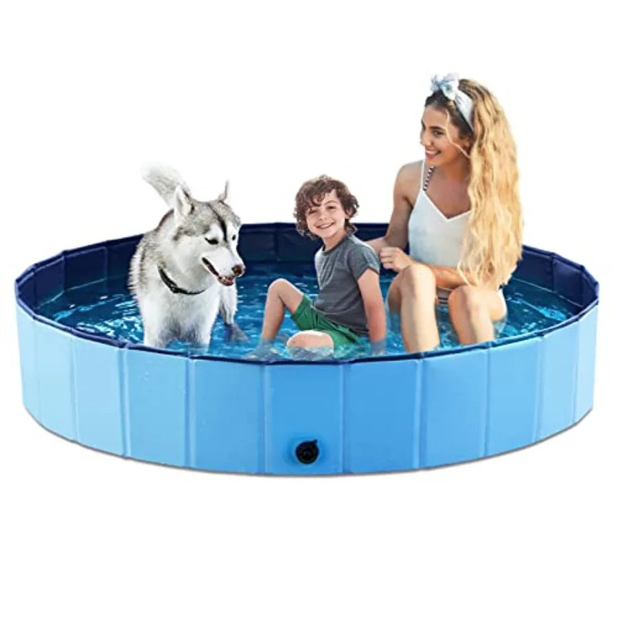 Foldable Dog Pet Bath Pool Collapsible Dog Pet Pool Bathing Tub Kiddie Pool Doggie Wading Pool for Puppy Small Medium Large Dog