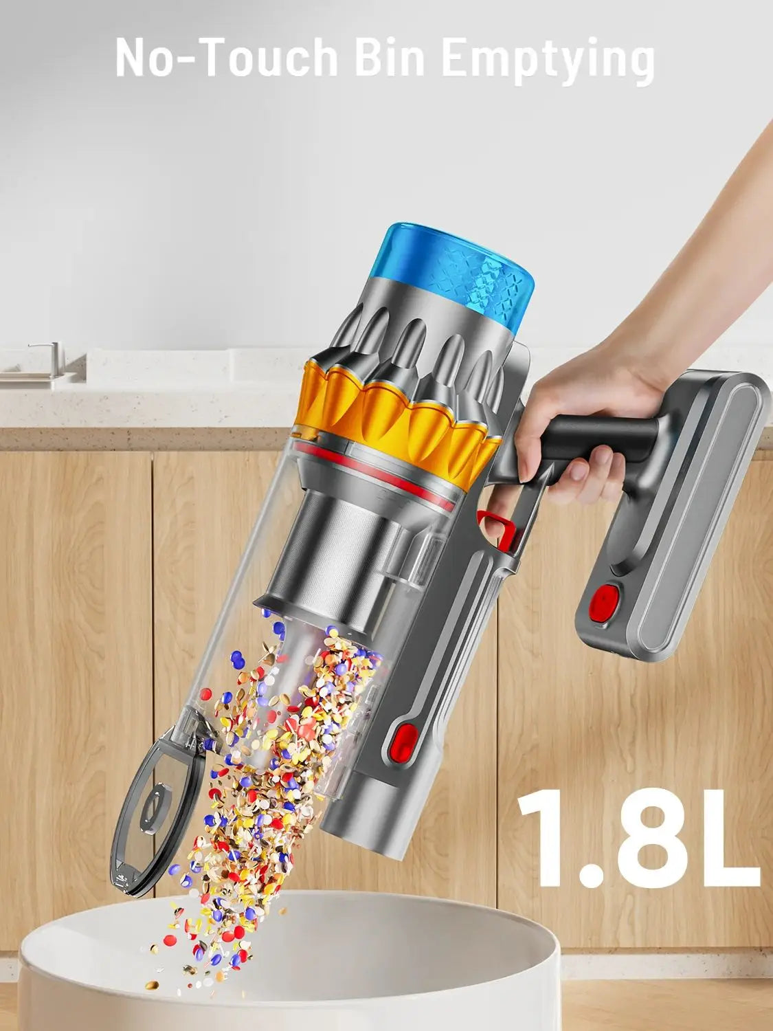 VAKERR X15 Pro 650W Cordless Vacuum Cleaner 65KPA Strong Suction for Pet Hair and Carpet 70Mins Runtime Household cleaning