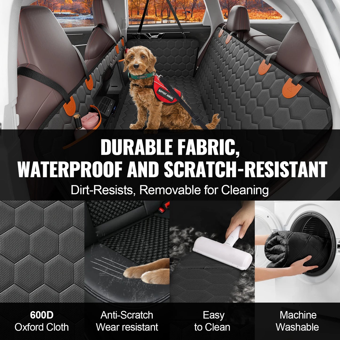SucceBuy Back Seat Extender Dog Car Seat Cover Hammock
